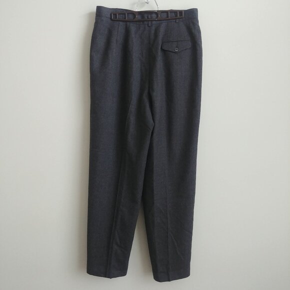 Vintage Liz Claiborne 100% wool grey pants Vintage 16 run Small - Picture 1 of 15